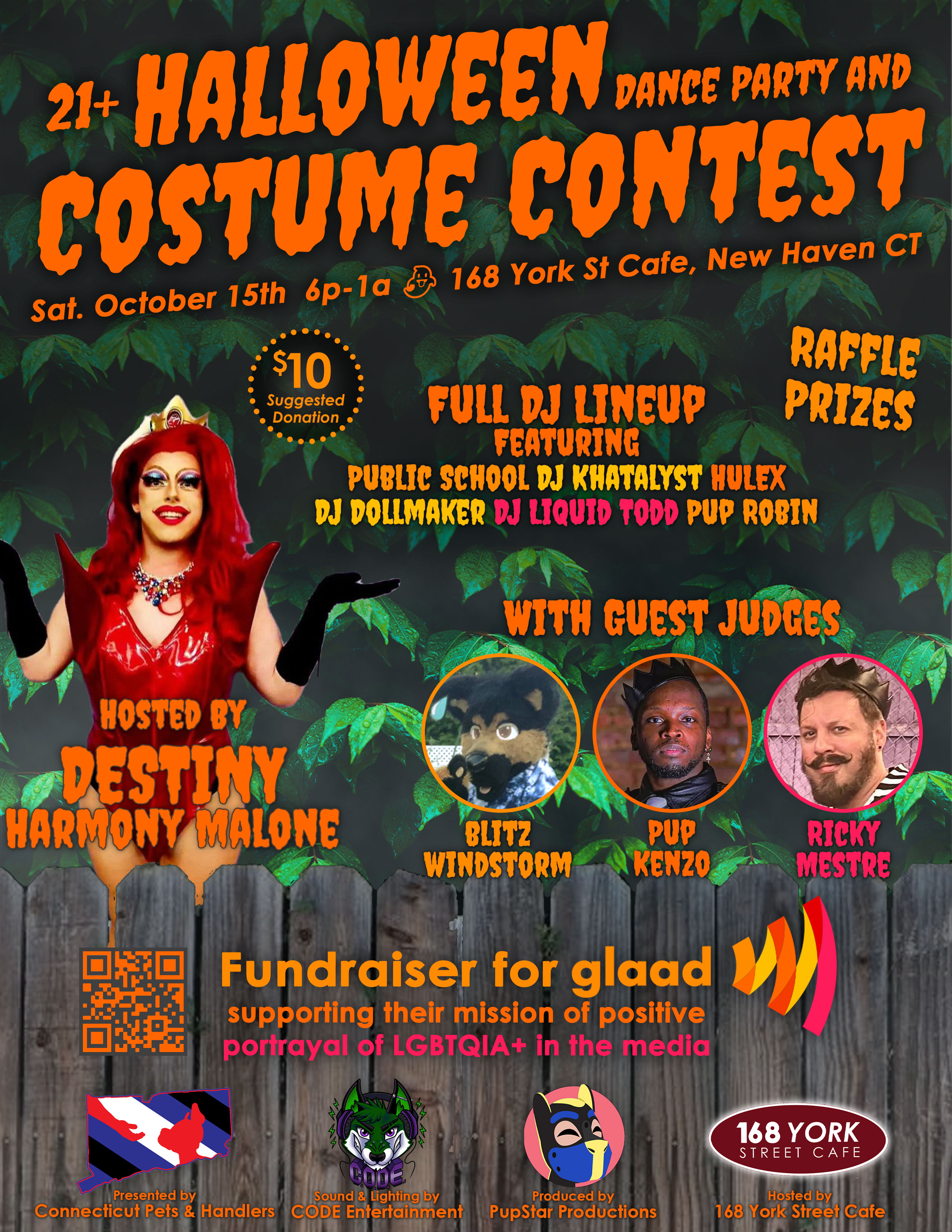 Halloween Dance Party and Costume Contest Fundraiser for GLAAD